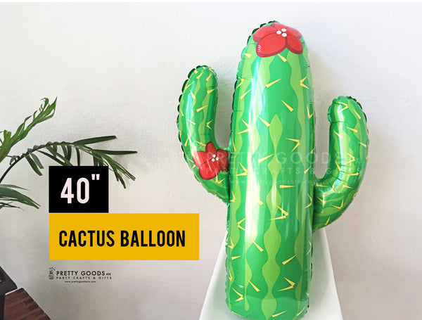 Giant cactus balloon, fiesta balloons, final fiesta decor