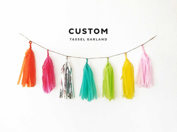 Custom Tissue Tassel Garland