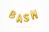 BASH letter balloons, bachelorette party