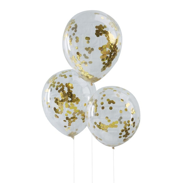 Gold CONFETTI filled BALLOONS - I DO CREW
